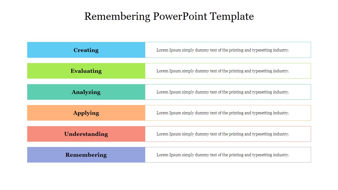 Innovative Remembering PowerPoint Template Designs